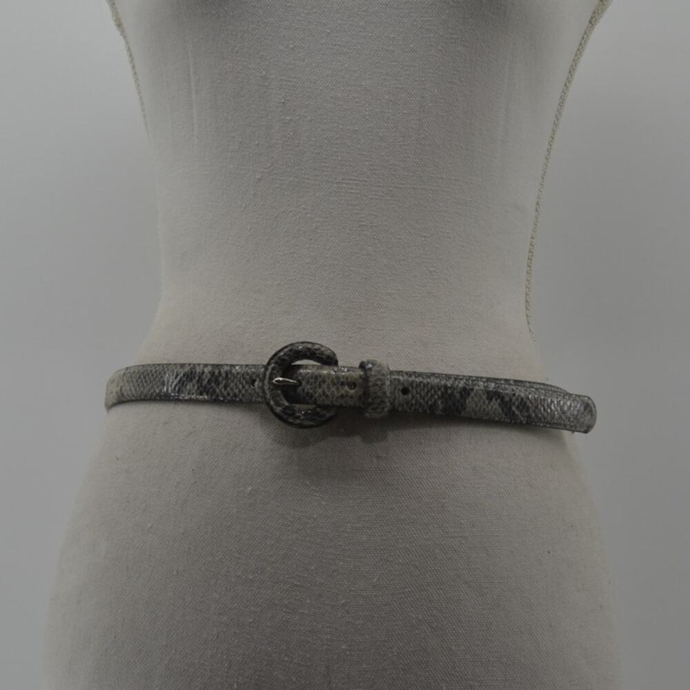 Liz Claiborne Skinny Belt Leather Preppy Minimalist Small